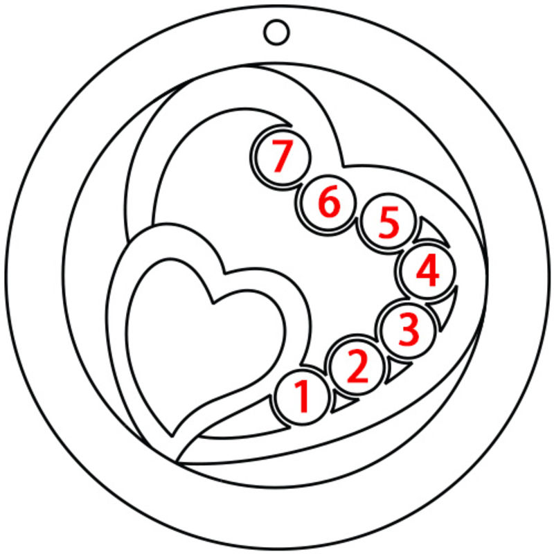 Vergoldete Herz in Herz-Kette für Mama mit Gravur - 4 Produktfoto