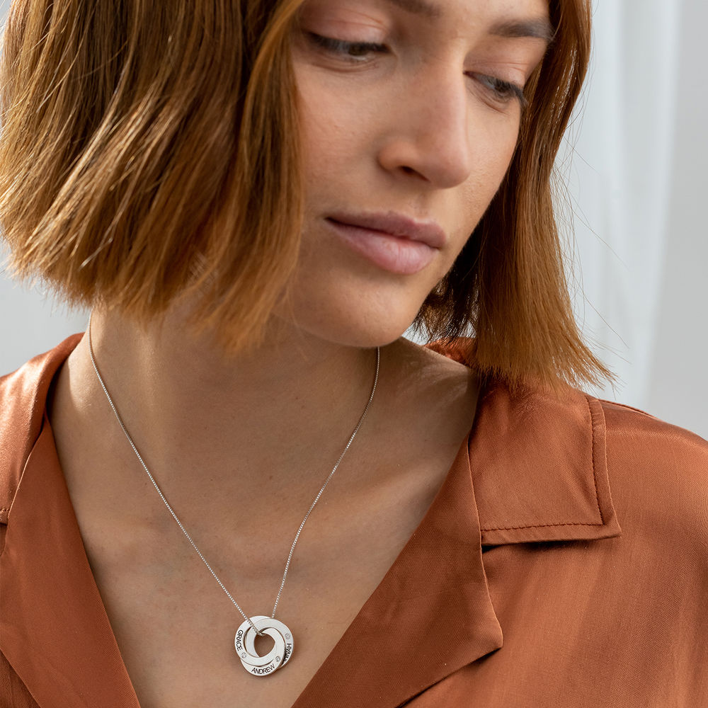 Russische Ring Halskette mit Diamant - 1 Produktfoto
