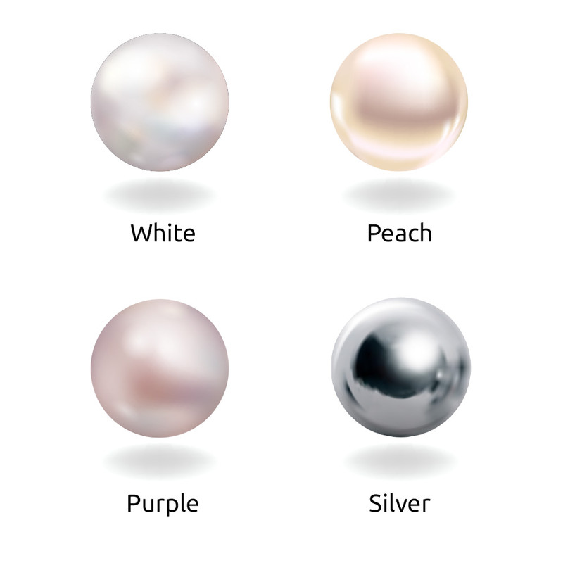 Halskette mit Herzinitialen und Perle in Silber - 2 Produktfoto