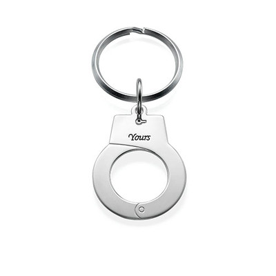 Schlüsselanhänger-Set für Zwei mit Handschellen - 1 Produktfoto