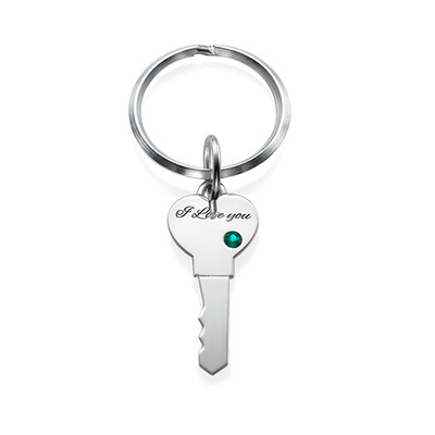 Schlüsselanhänger mit Herz und Schlüssel für Pärchen - 2