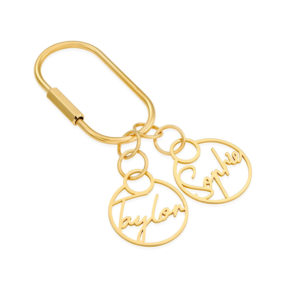 Personalisierter Schlüsselanhänger mit Goldplattierung Produktfoto