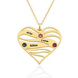 Margeaux Halskette mit Geburtssteinen in Gold-Vermeil Produktfoto