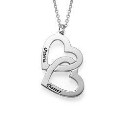 Romantische 925er Silber Herzkette Produktfoto