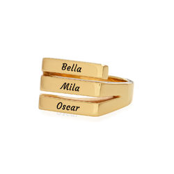 Trio Ring aus 750er Gold-Vermeil Produktfoto