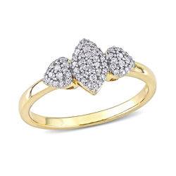 1/5 CT. T.W. Diamond Marquise Ring in Gold Plated Sterling Silver product photo