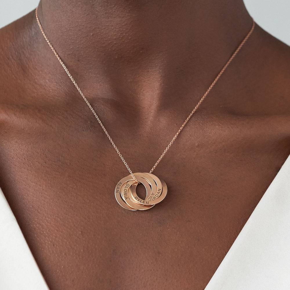 5 russisk ring-halskæde i rosaforgyldt sølv-4 produkt billede