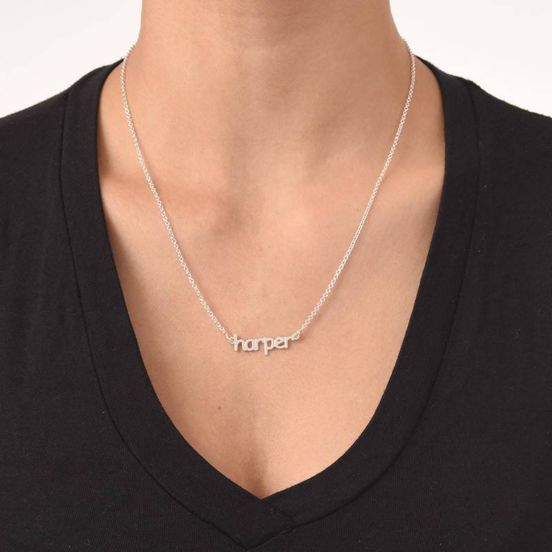 925 Sterling Silver Tiny Name Necklace 