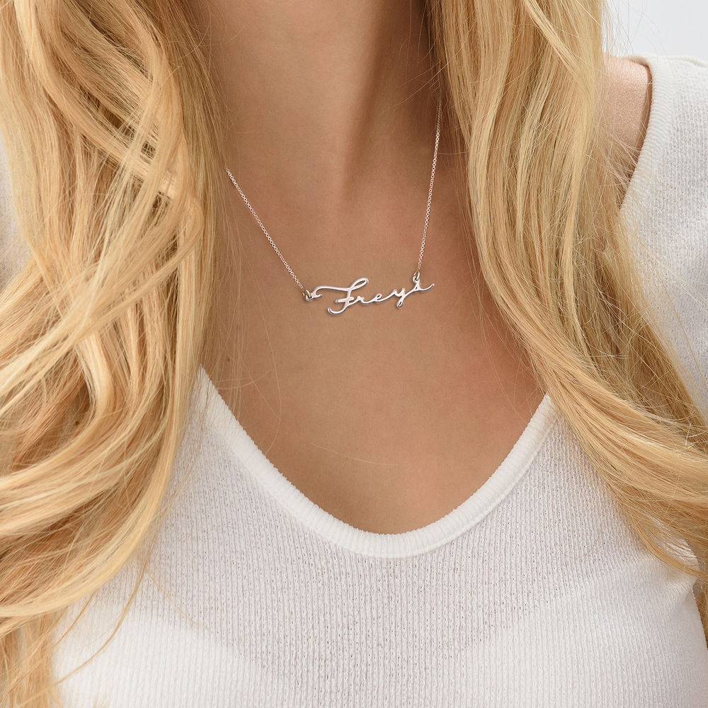 Premium Silver Signature Style Name 