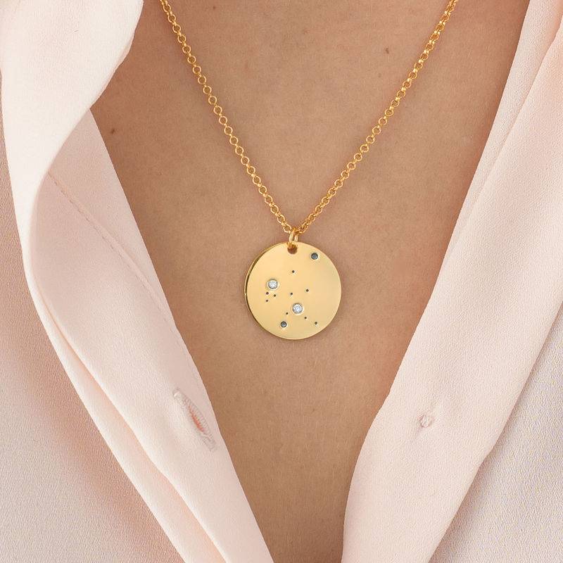 Aquarius Constellation Necklace with 