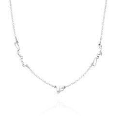 Arabische Mehrfachnamen-Halskette in Sterling Silber Produktfoto