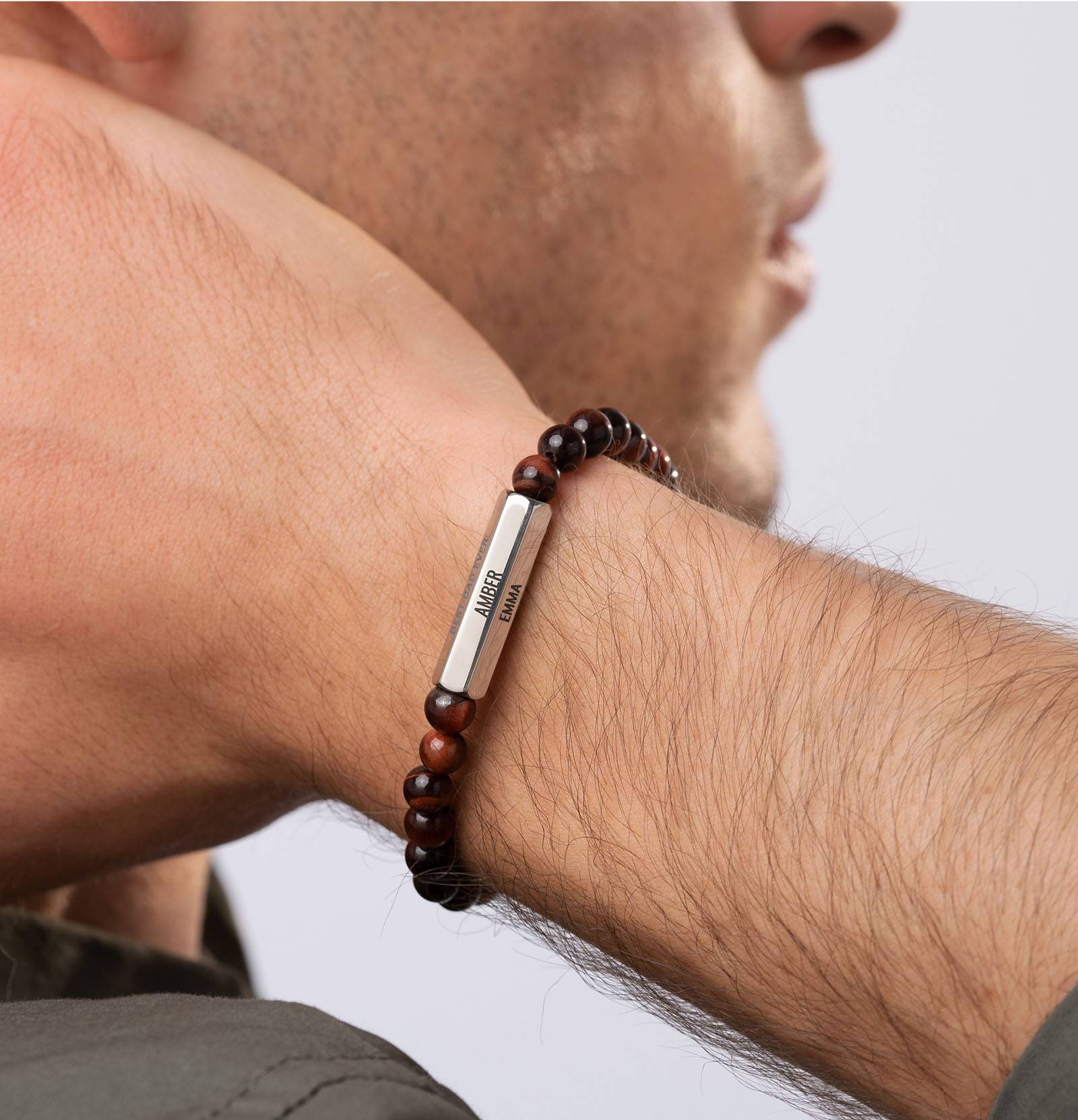 Tigerauge Perlenarmband