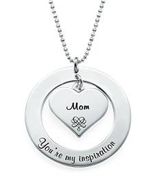 Grandmother / Mother Necklace in Sterling Silver