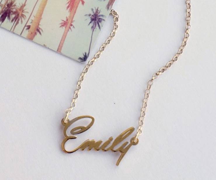 Tiny Name Necklace