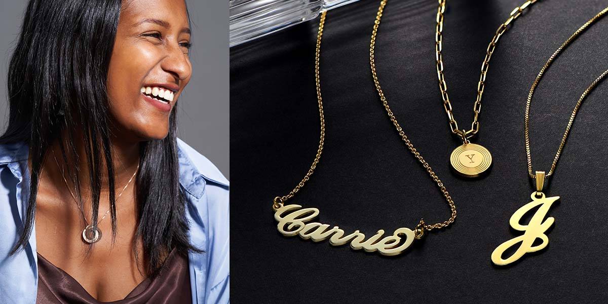 Gold Plated Layered Necklace Stack