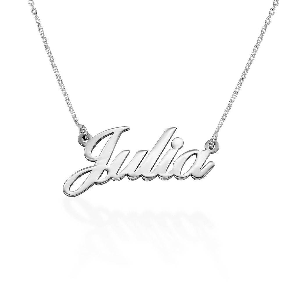 Small Personalised Classic Name Necklace in Silver