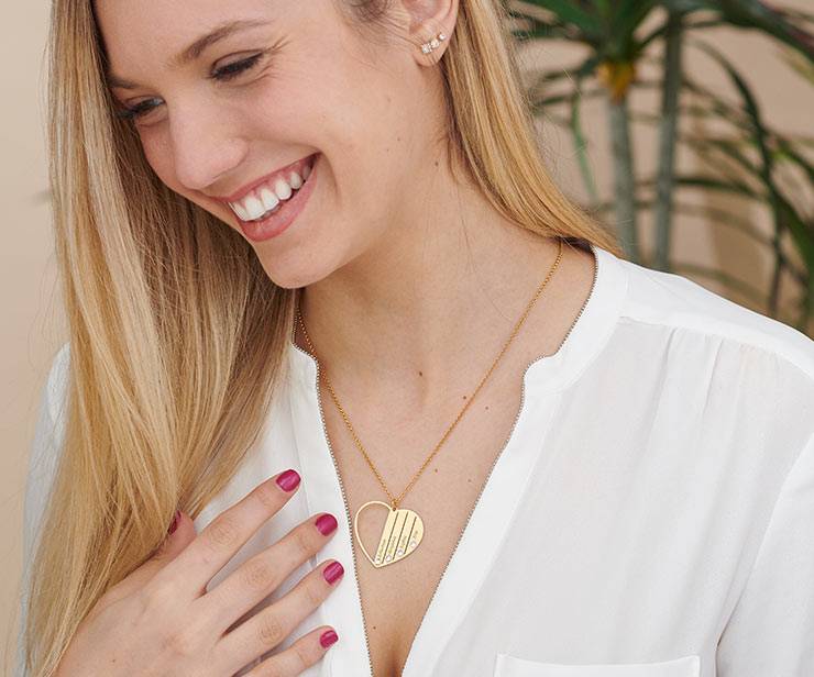 Mom Birthstone necklace in Gold Plating