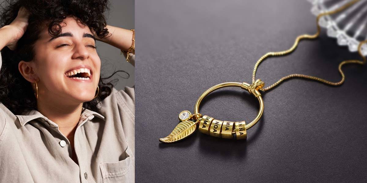 MYKA Linda Circle Pendant Necklace