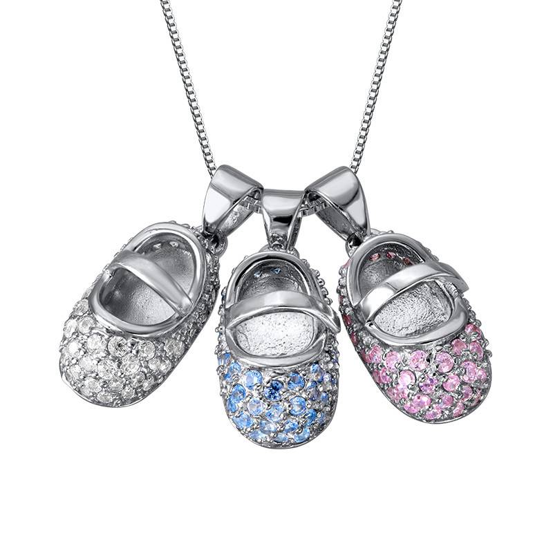 Baby Shoe Charm Necklace with Engraving MYKA