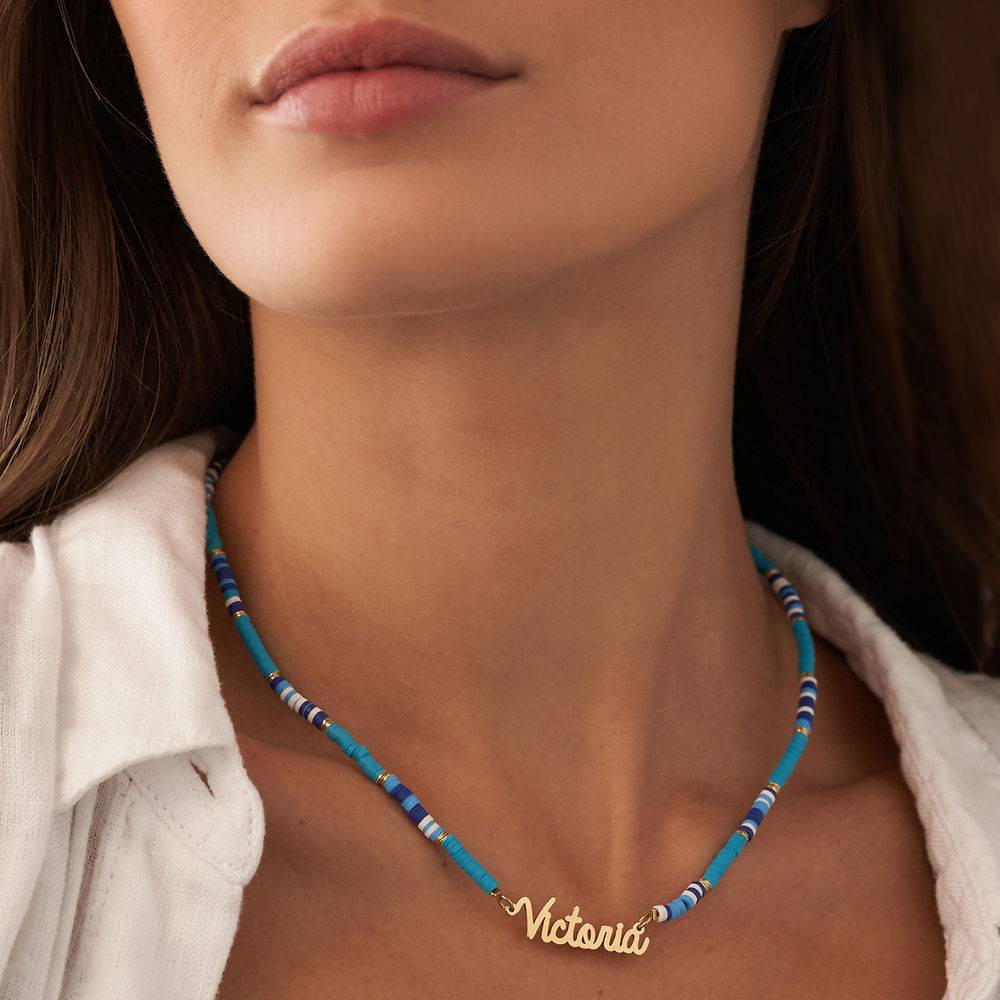 Ocean Breeze Name Necklace in Gold Plating