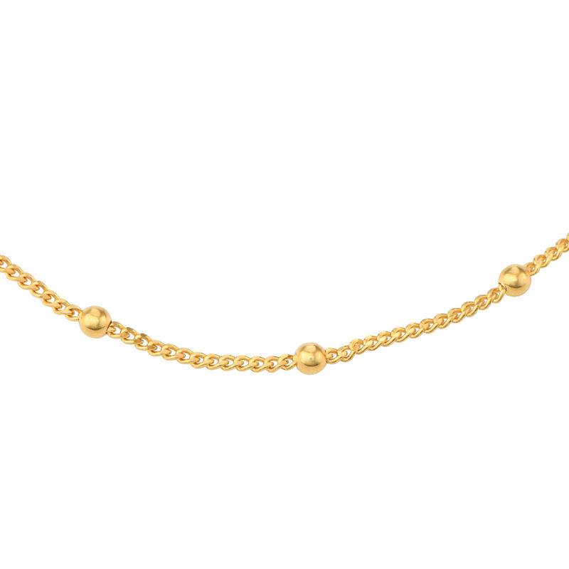 Stapelbare Bubble Halskette in vergoldetem Silber