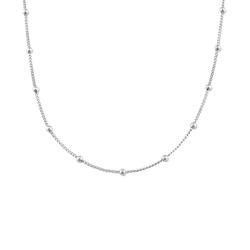 Stabelbar Bobble Chain halskæde - Sterling sølv