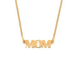 Capital Letters MOM Necklace in Gold Plating product photo