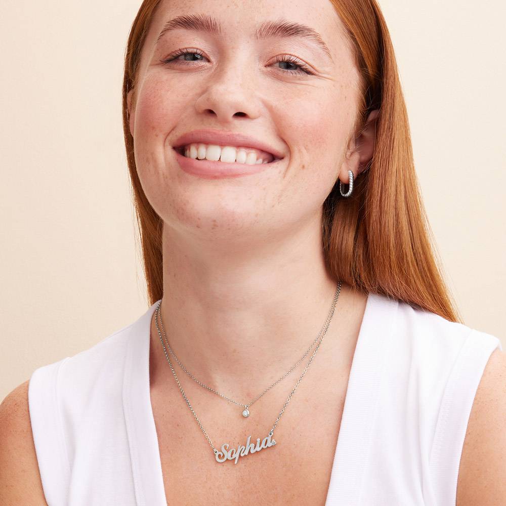 Naamketting Zilver Productfoto