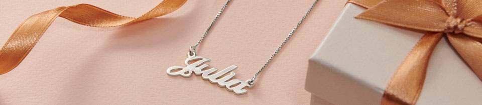 Silver Name Necklaces & Jewellery
