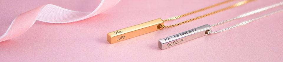 Personalised Bar Necklace Collection