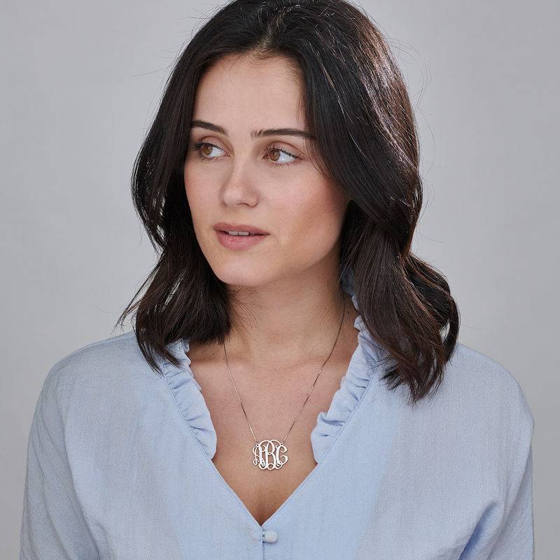 Celebrity Monogram Necklace in 14k 