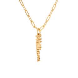 Chain Link Name Necklace in 18ct Gold Vermeil product photo