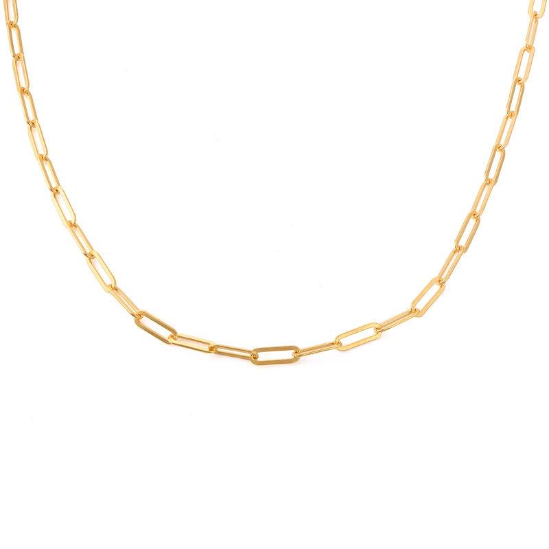 Paperclip Chain Link Necklace in 18ct Gold Vermeil product photo