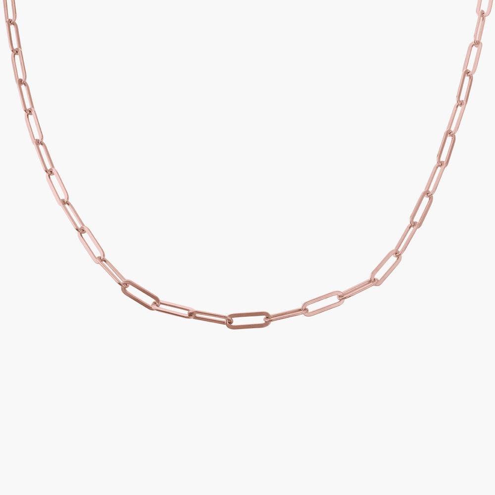 Chain Link Necklace in 18K Rose Gold Plating-2 produkt billede