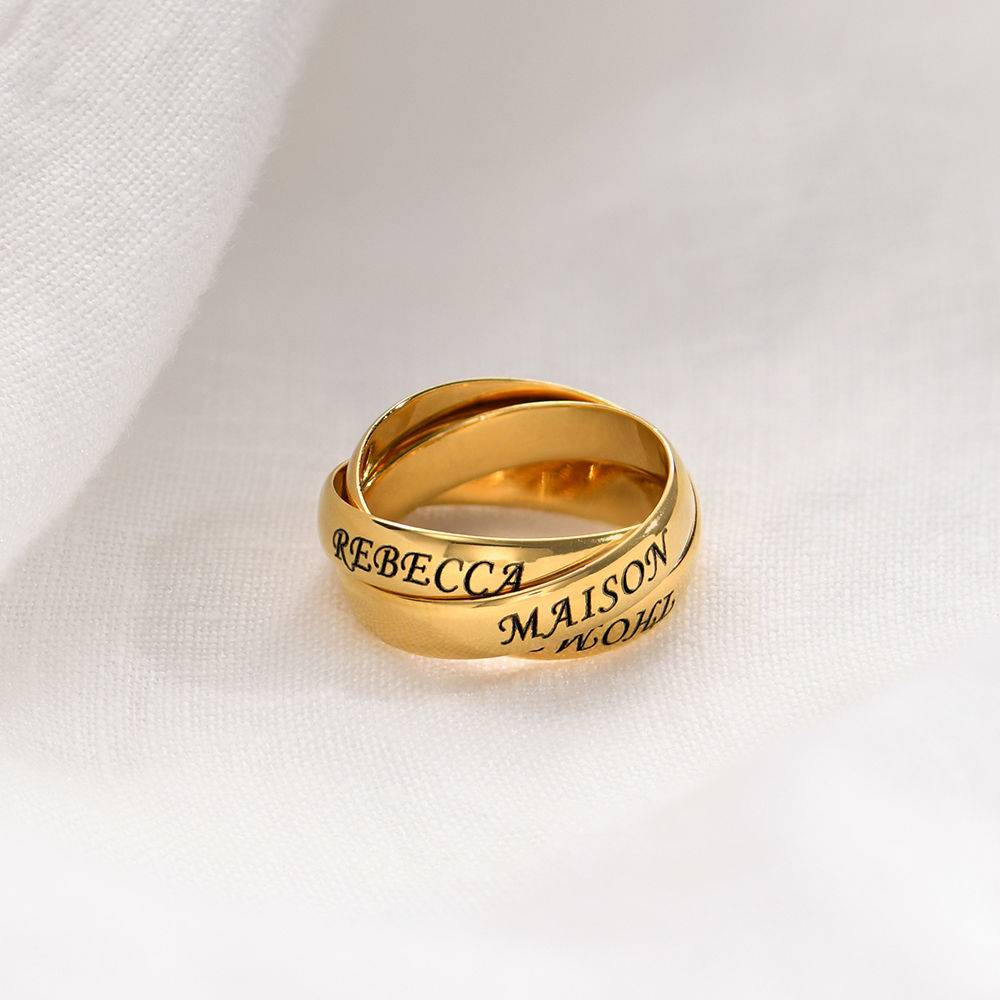 Charlize Russischer Ring aus 750er Gold-Vermeil