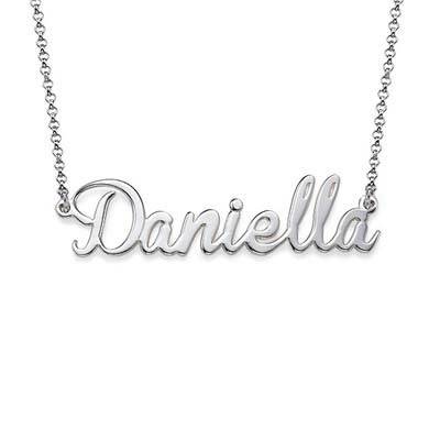 Charm Name Necklace in Sterling Silver