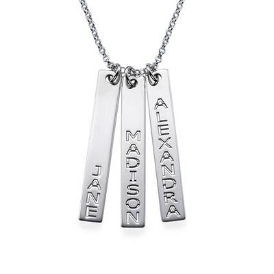 Silver Children’s Name Tag Necklace-1 product photo