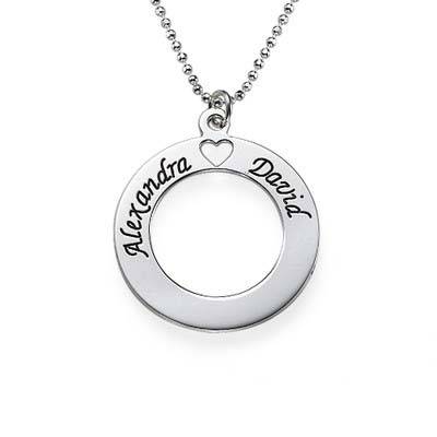 Sterling Silver Couples Love Necklace-1 product photo