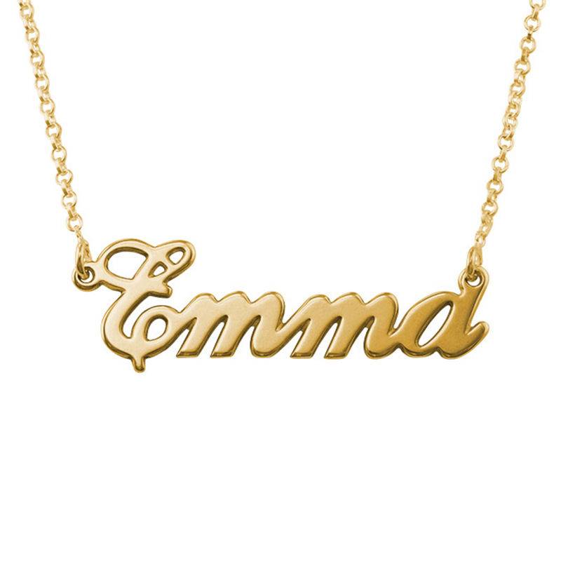 Classic Name Necklace in 18ct Gold Plating-5 product photo