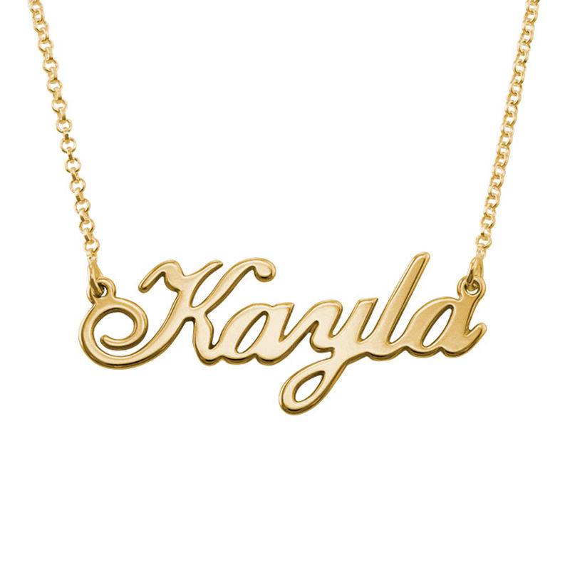 Classic Name Necklace in 18ct Gold Plating-4 product photo