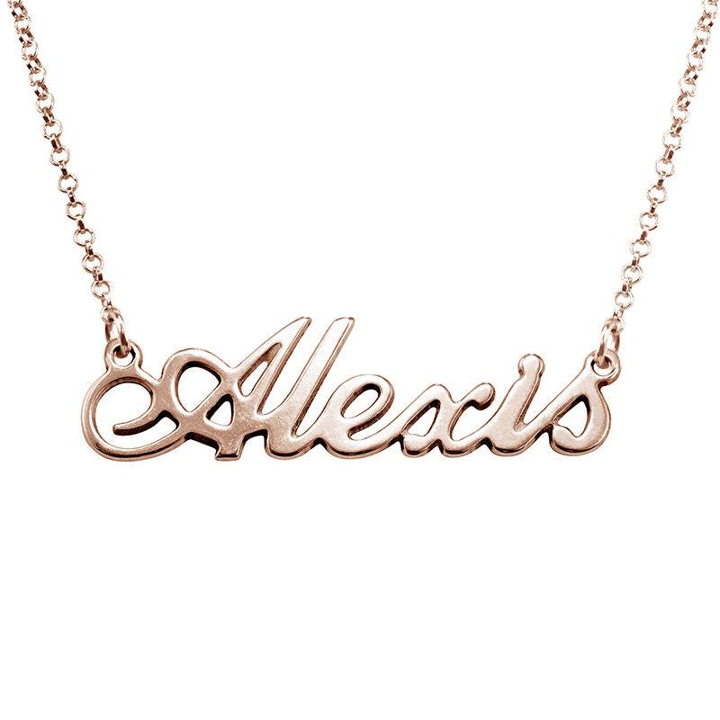 Classic Name Necklace in 18ct Rose Gold Plating-1 product photo