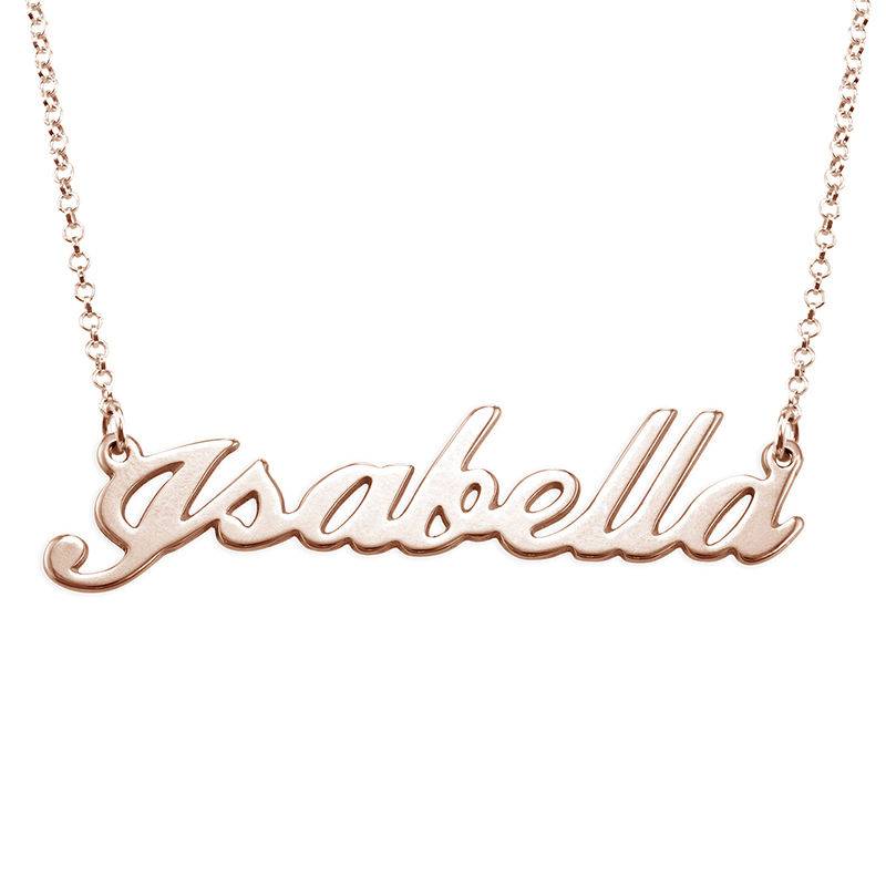 Classic Name Necklace in 18ct Rose Gold Plating-5 product photo