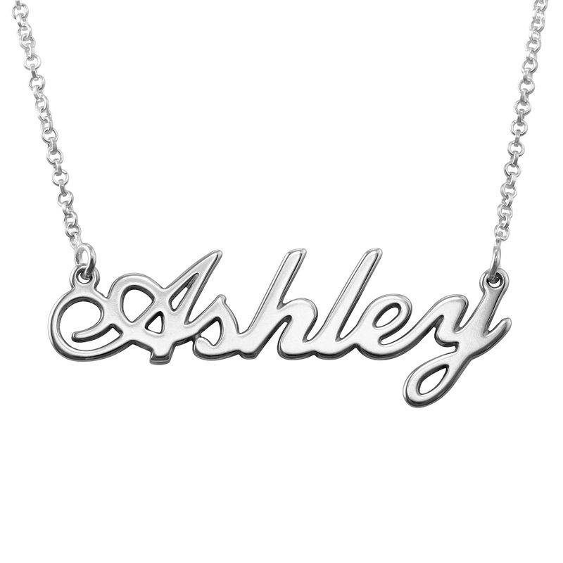 Classic Name Necklace in Sterling Silver-1 product photo