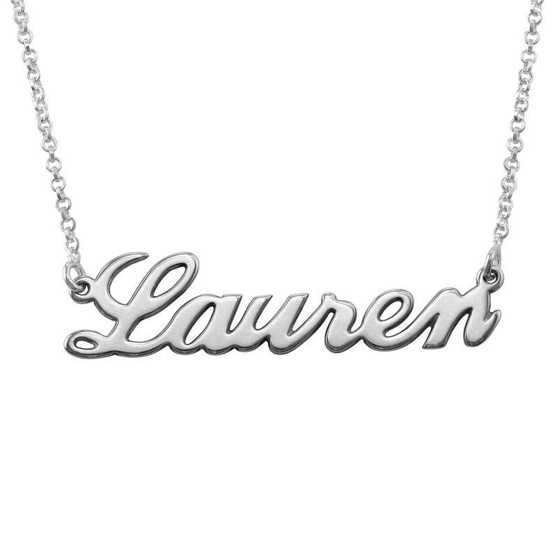 Classic Name Necklace in Sterling Silver-6 product photo
