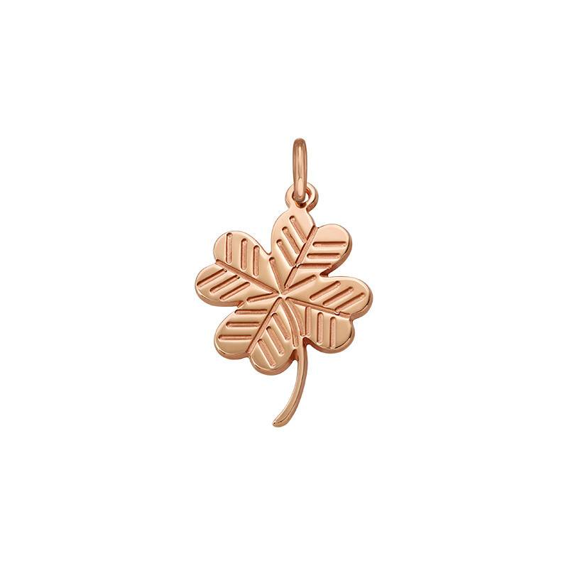 Clover Charm - Rose Gold Plated-2 product photo