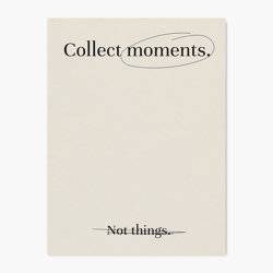 Collect Moments - Quote Wall Art Print product photo