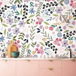 Dainty Flowers - Peel and stick Wall Mural product photo