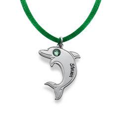 Delfin halskæde i sterling sølv produkt billede