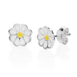 Klikk for å forstørre Emaljerte blomsterøreringer for barn