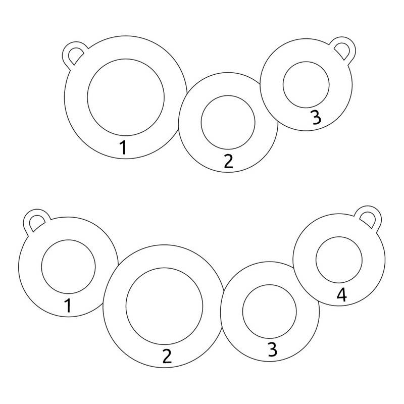 Collier cercles gravés-2 photo du produit